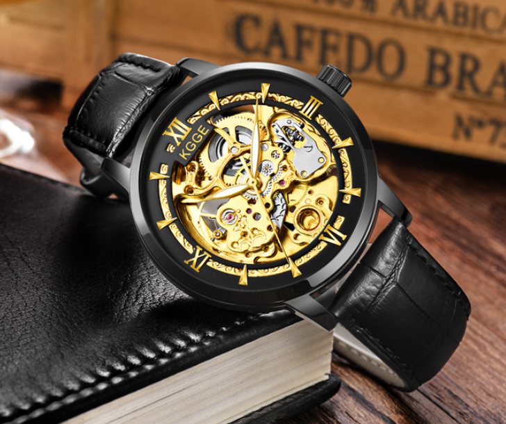 VOLTÉRA™ Roulette – Men's Luxury Skeleton Watch | Automatic, Waterproof, Elegant